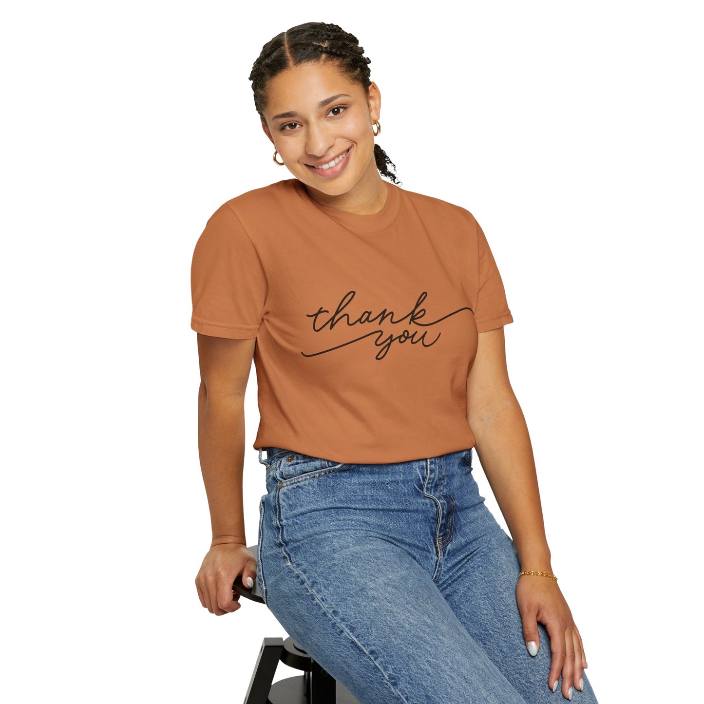 Thank You Unisex Garment-Dyed Tee, Casual Thank You Gift, Appreciation Shirt, Everyday Wear, Thank You Gift Idea