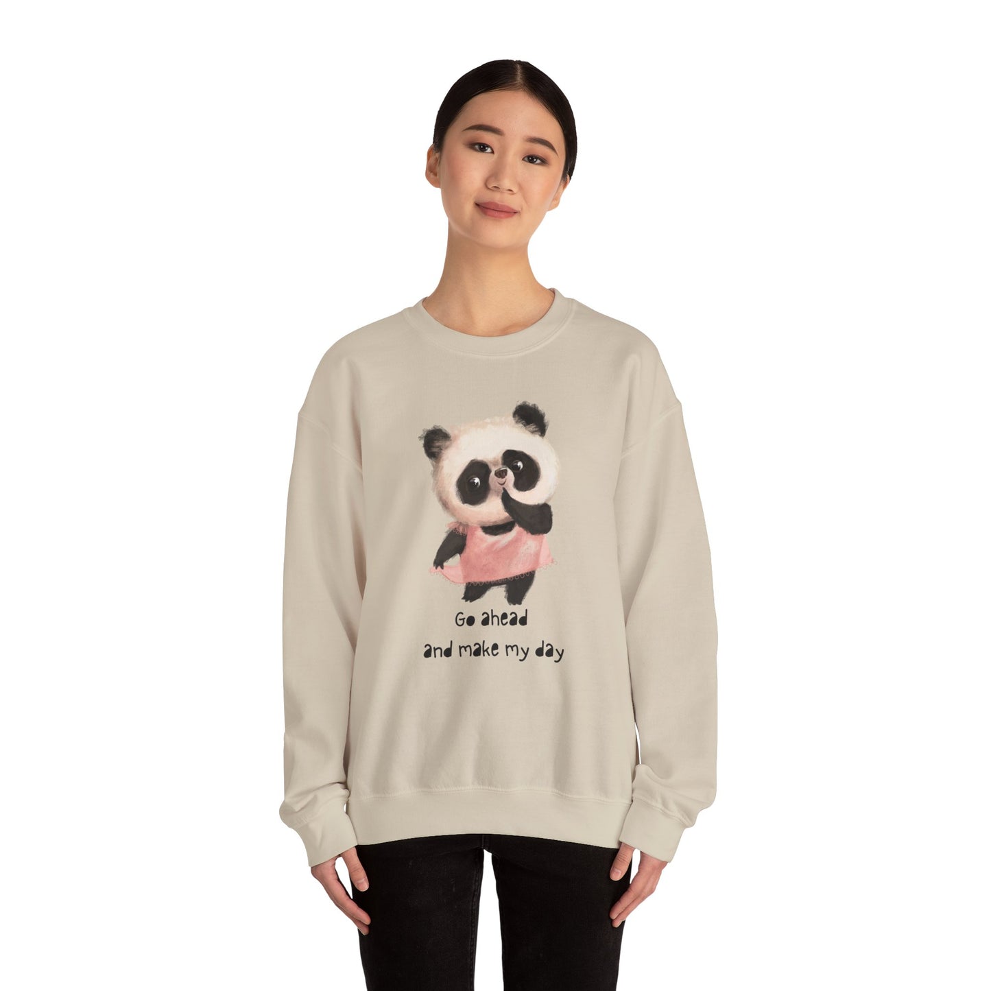 Cute Panda Crewneck Sweatshirt | Funny Animal Apparel, Gift for Animal Lovers, Cozy Sweatshirt, Unisex Fashion, Fun Casual Wear
