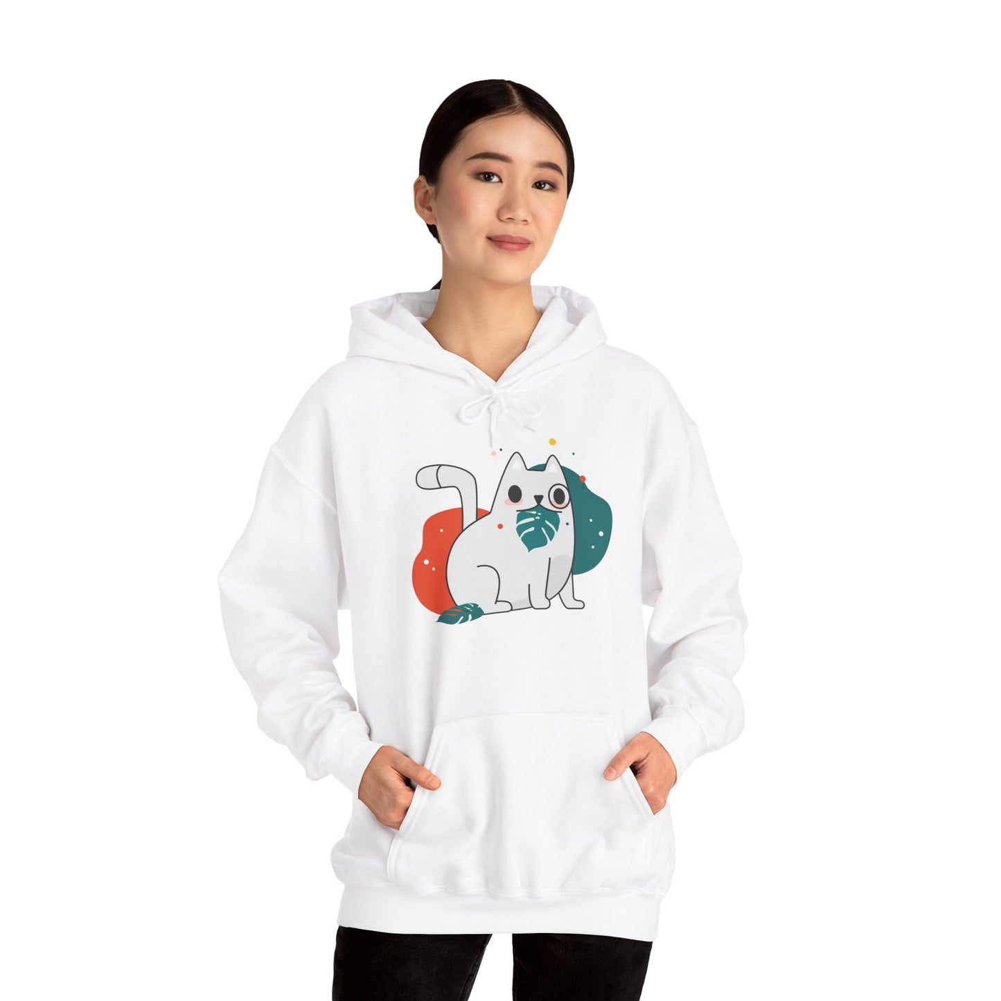 Cute Cat Design Unisex Hoodie - Cozy Gift, Pet Lover Apparel, Funny Cat Sweatshirt, Funny Cat Lover Gift, Everyday Comfort Wear