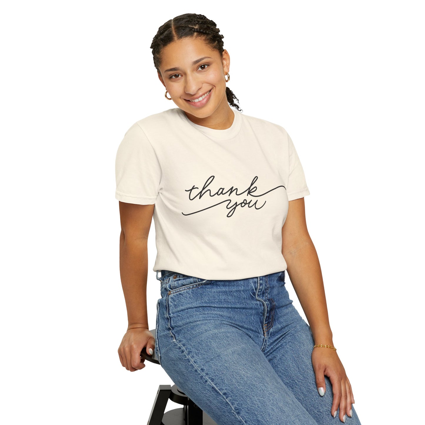 Thank You Unisex Garment-Dyed Tee, Casual Thank You Gift, Appreciation Shirt, Everyday Wear, Thank You Gift Idea