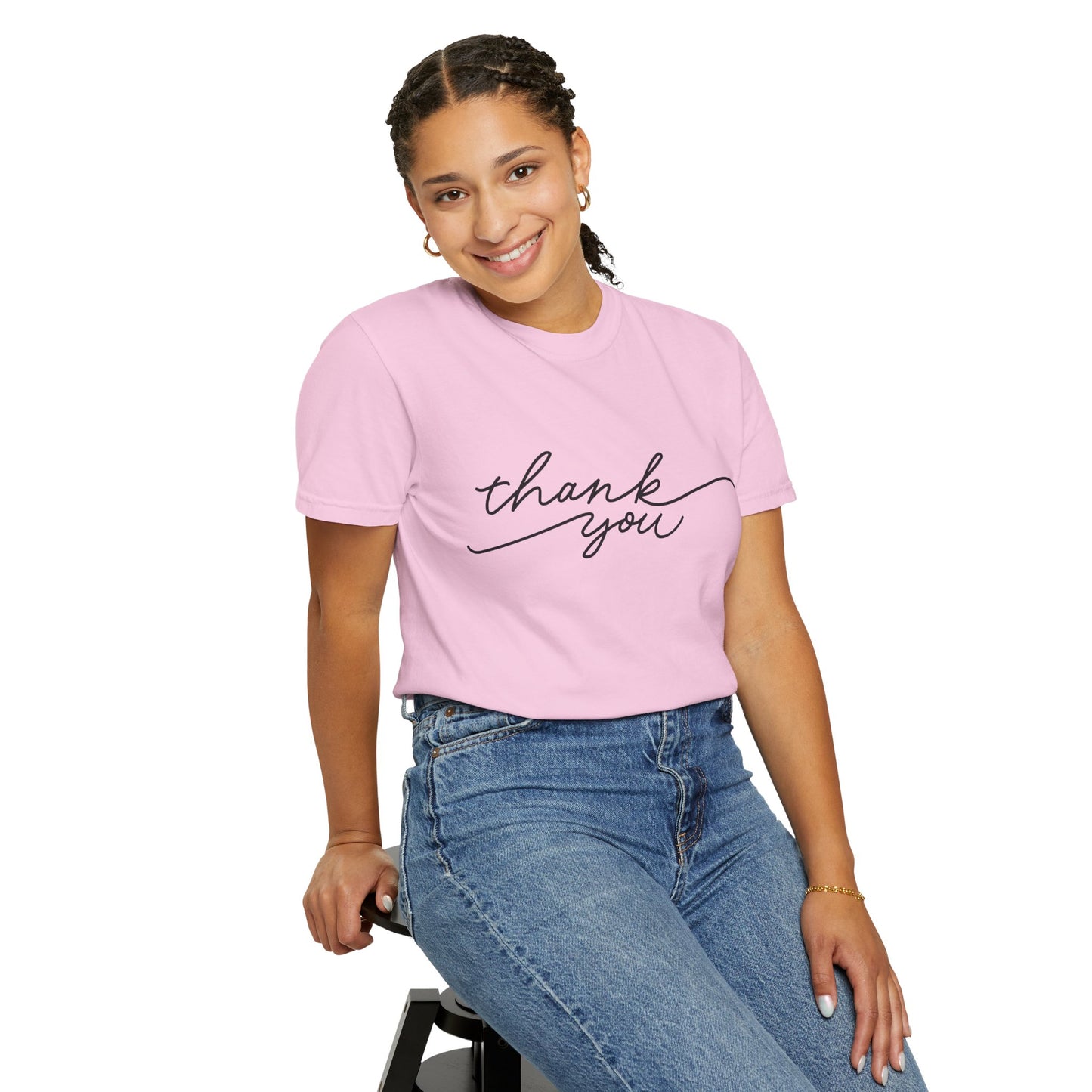 Thank You Unisex Garment-Dyed Tee, Casual Thank You Gift, Appreciation Shirt, Everyday Wear, Thank You Gift Idea