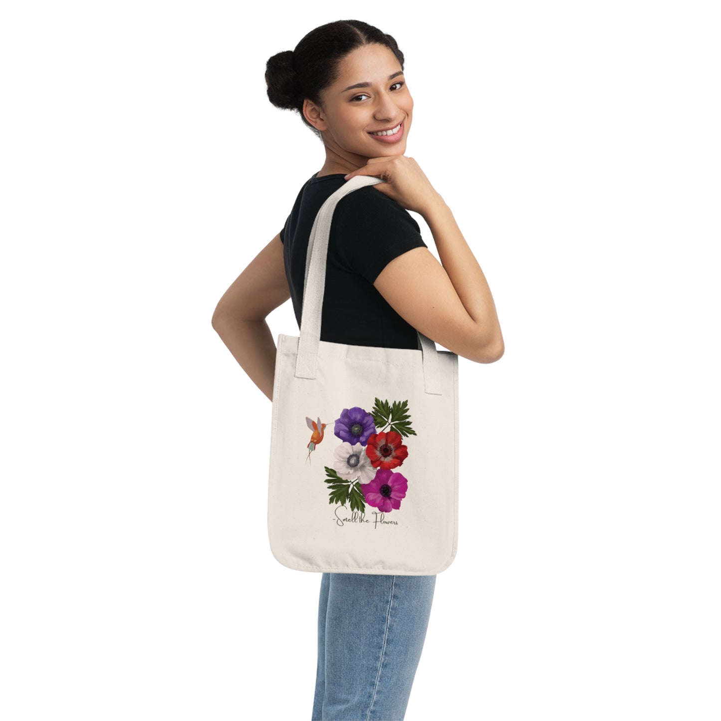 Bohemian Floral Tote Bag | Eco-Friendly Shopping Bag, Reusable Grocery Bag, Summer Tote, Gift for Her, Cute Beach Bag