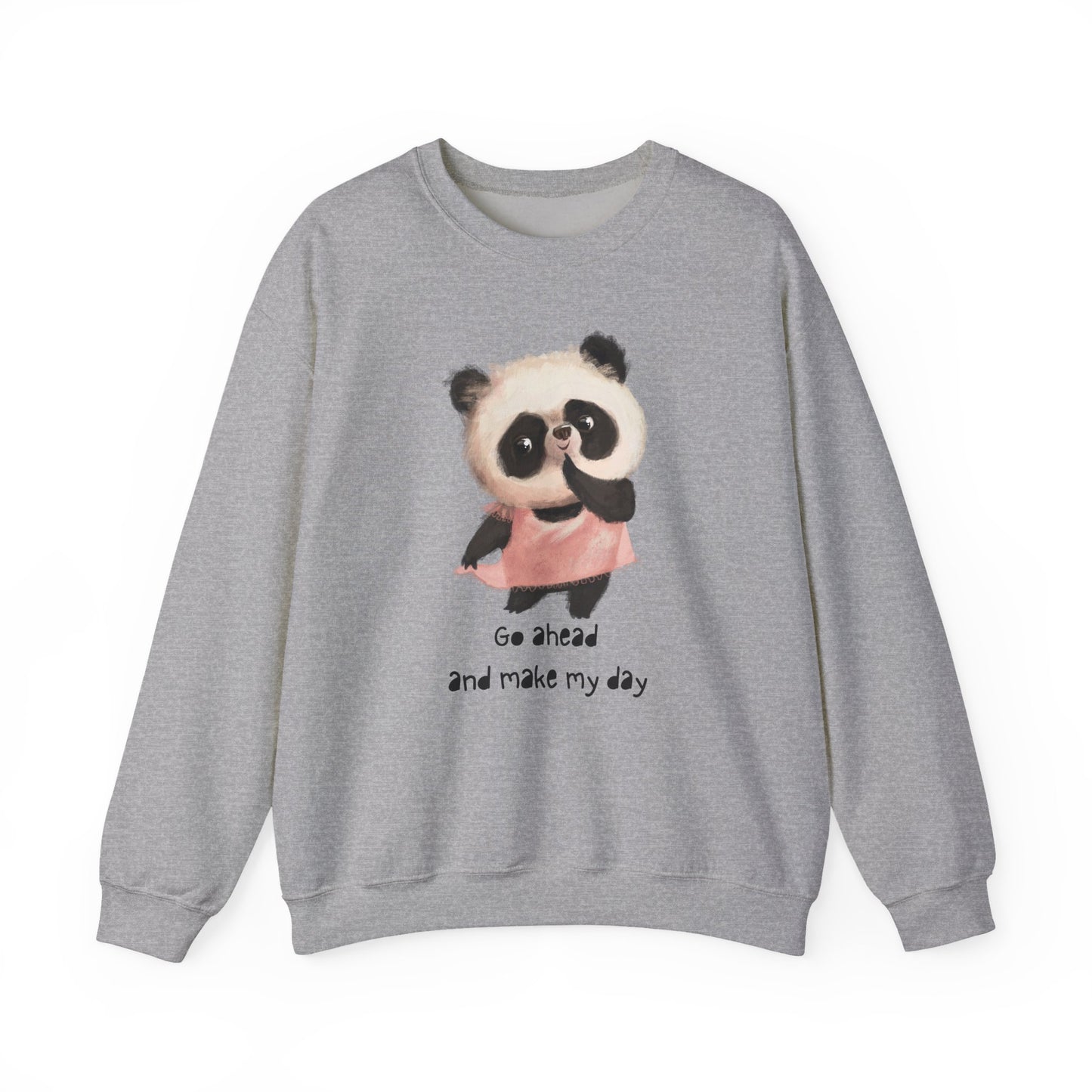 Cute Panda Crewneck Sweatshirt | Funny Animal Apparel, Gift for Animal Lovers, Cozy Sweatshirt, Unisex Fashion, Fun Casual Wear
