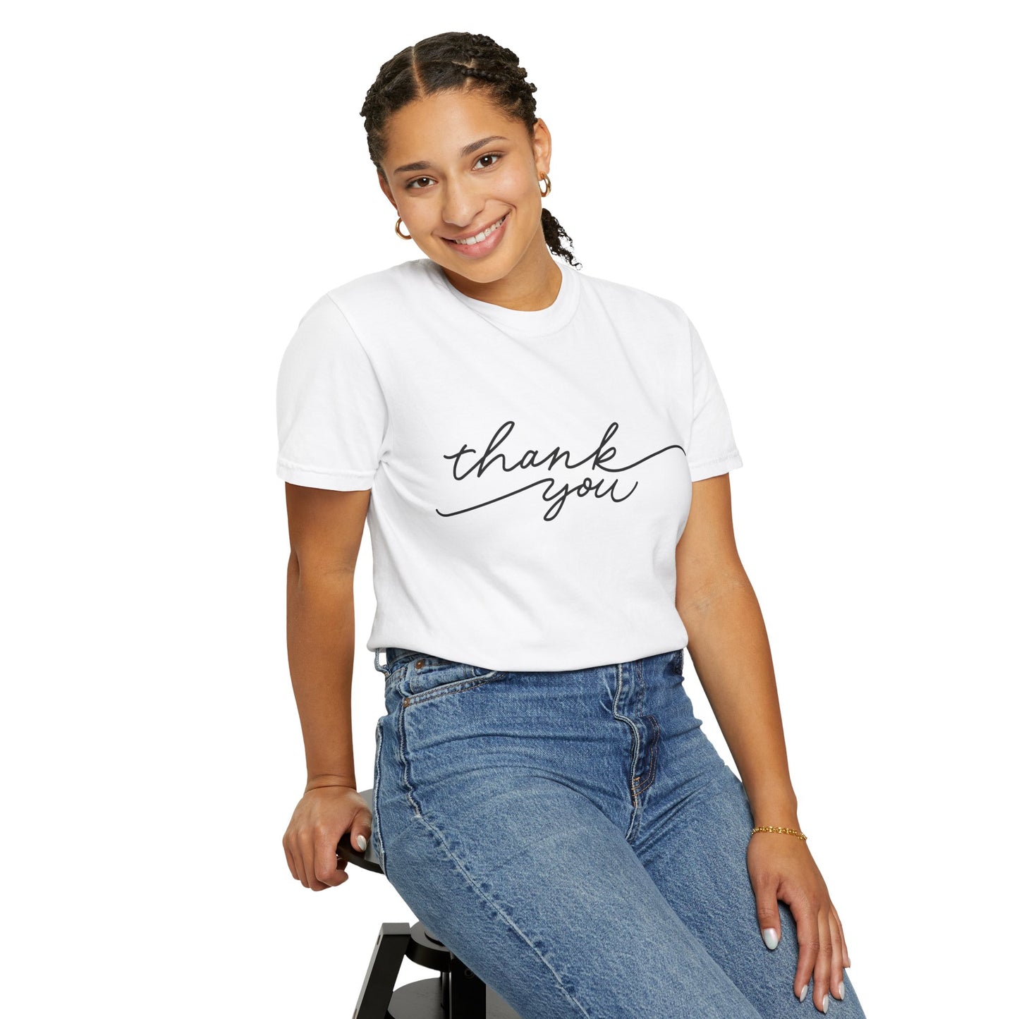 Thank You Unisex Garment-Dyed Tee, Casual Thank You Gift, Appreciation Shirt, Everyday Wear, Thank You Gift Idea