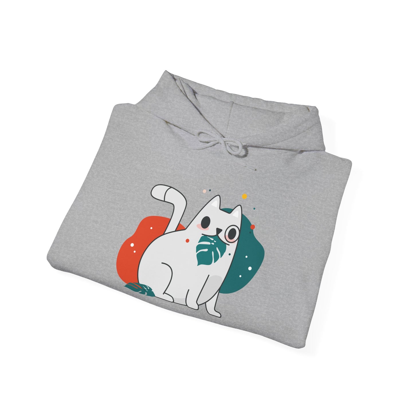 Cute Cat Design Unisex Hoodie - Cozy Gift, Pet Lover Apparel, Funny Cat Sweatshirt, Funny Cat Lover Gift, Everyday Comfort Wear