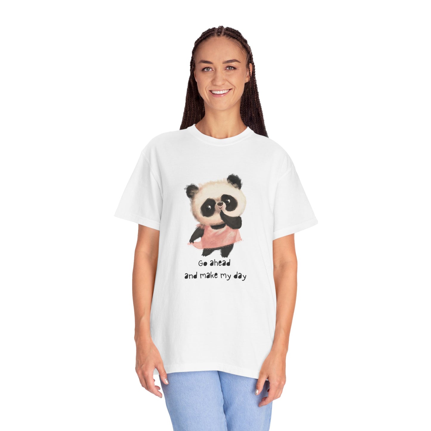 Playful Panda Graphic T-Shirt, Cute Animal Tee, Unisex Cotton Fashion, Gift for Animal Lovers, Casual Daily Wear