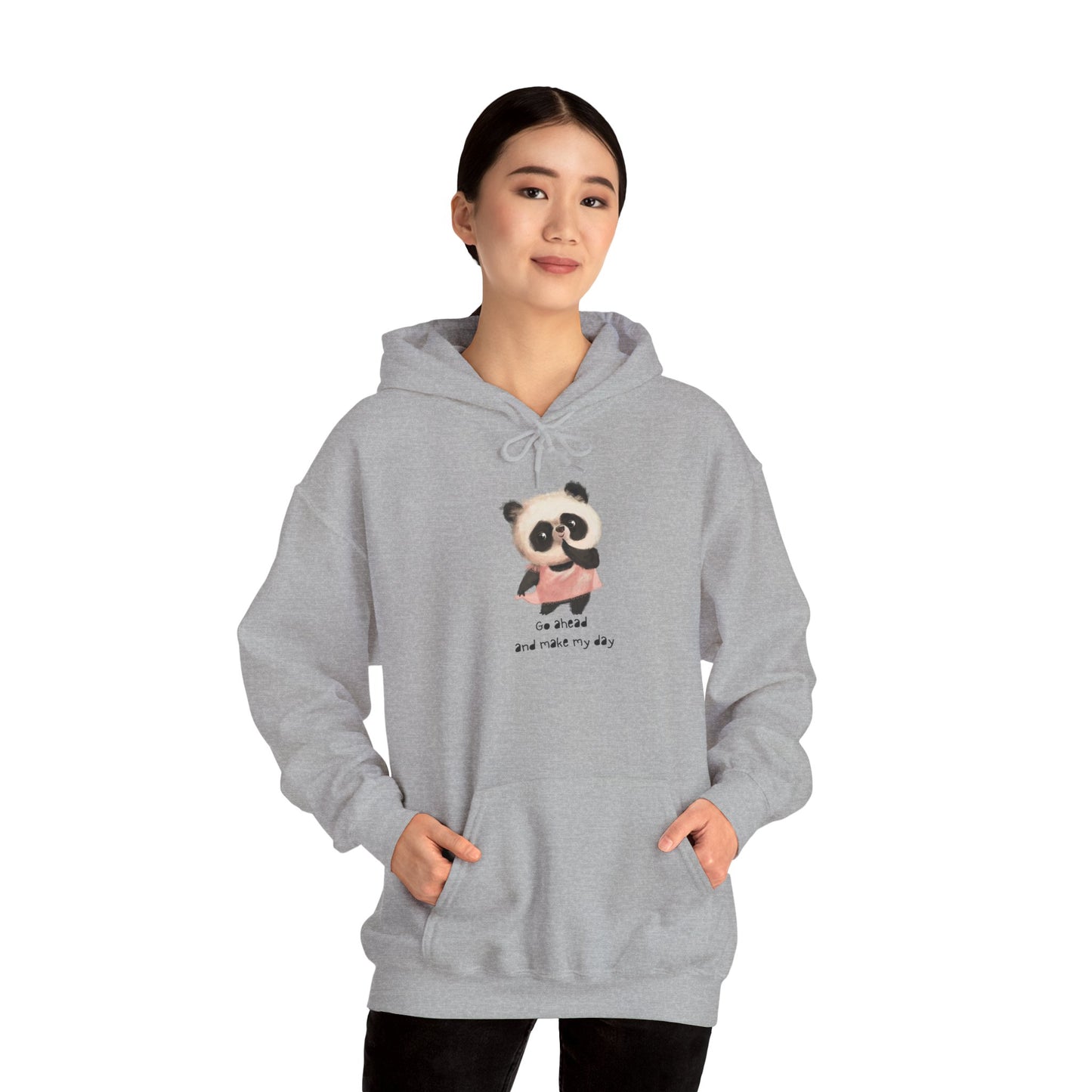 Cute Panda Hoodie for Cozy Days, Unisex Sweatshirt, Perfect Gift, Animal Lovers, Kids and Adults, Casualwear, Everyday Comfort
