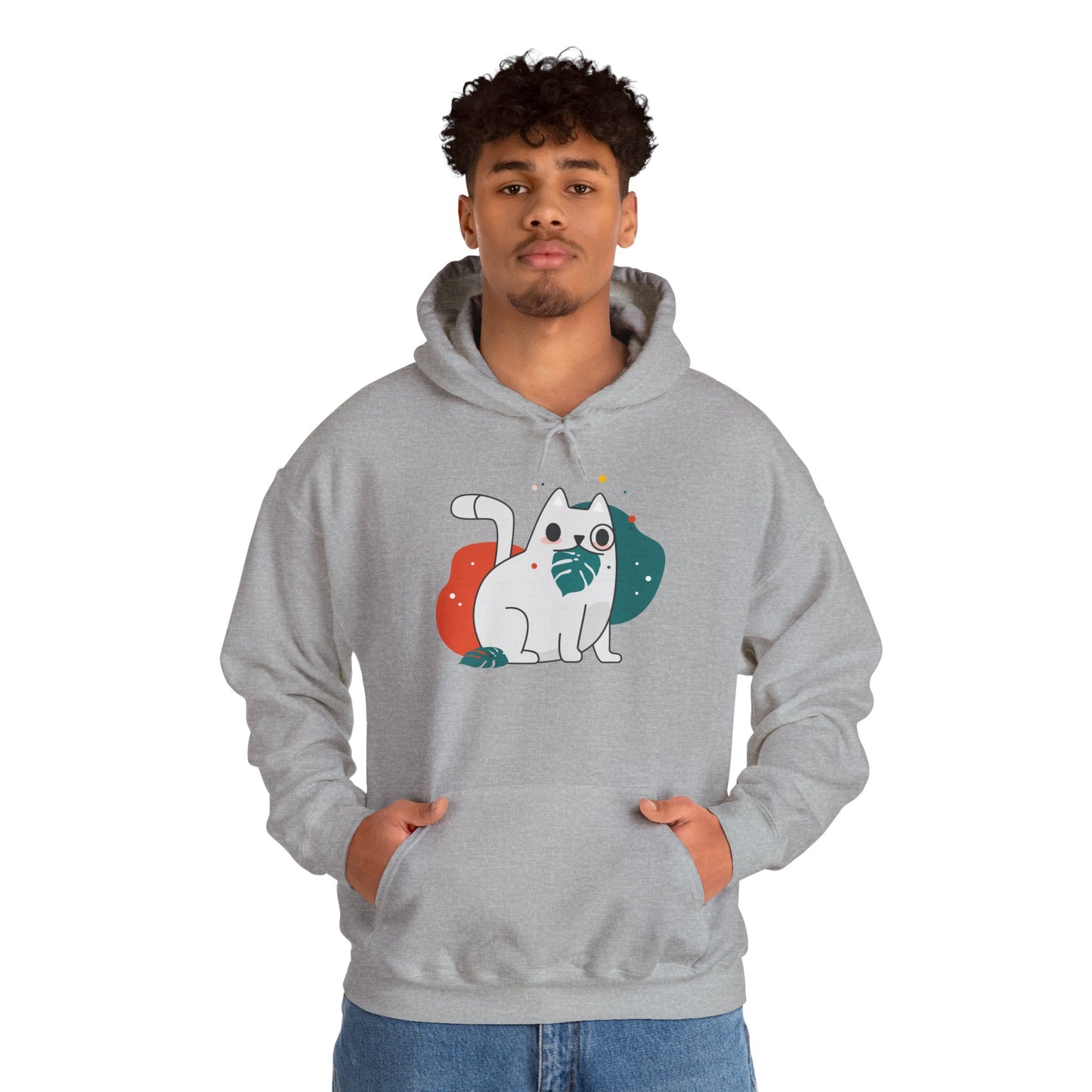 Cute Cat Design Unisex Hoodie - Cozy Gift, Pet Lover Apparel, Funny Cat Sweatshirt, Funny Cat Lover Gift, Everyday Comfort Wear