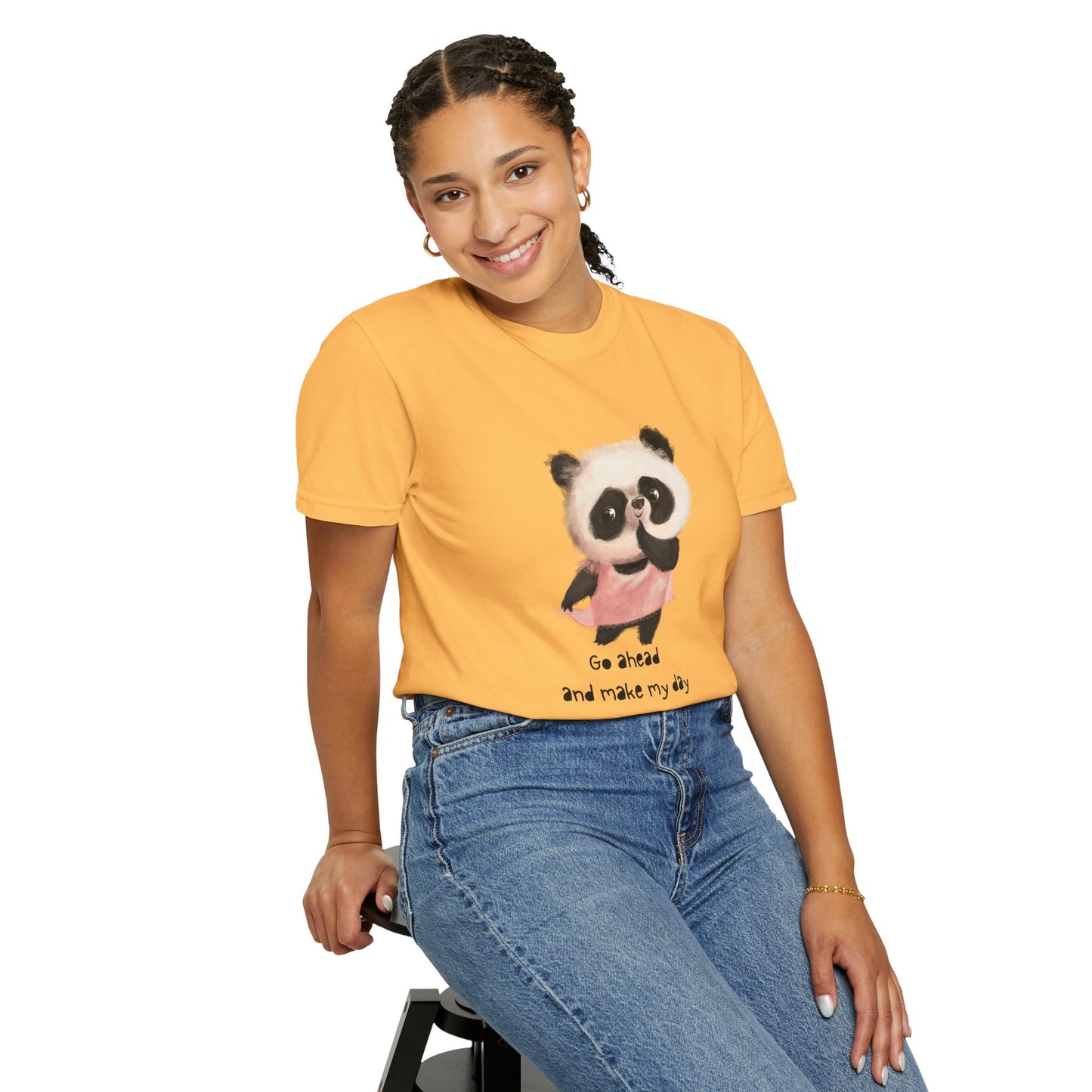 Playful Panda Graphic T-Shirt, Cute Animal Tee, Unisex Cotton Fashion, Gift for Animal Lovers, Casual Daily Wear