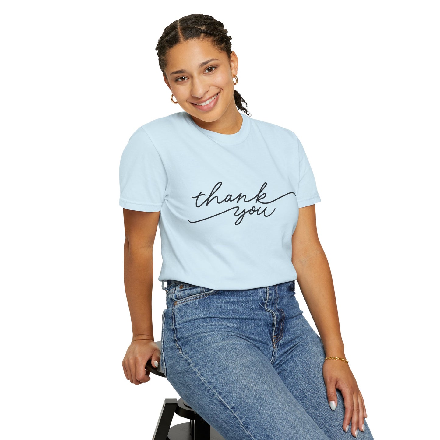 Thank You Unisex Garment-Dyed Tee, Casual Thank You Gift, Appreciation Shirt, Everyday Wear, Thank You Gift Idea