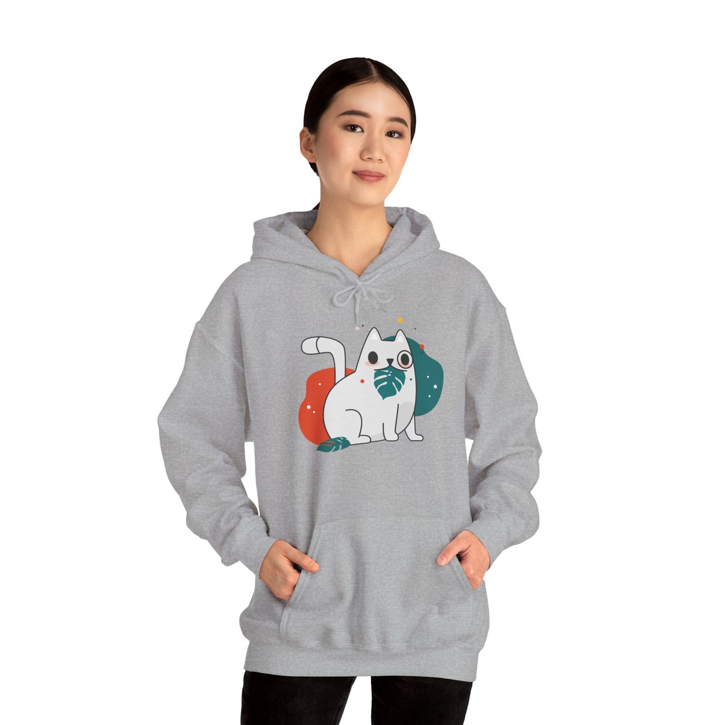 Cute Cat Design Unisex Hoodie - Cozy Gift, Pet Lover Apparel, Funny Cat Sweatshirt, Funny Cat Lover Gift, Everyday Comfort Wear