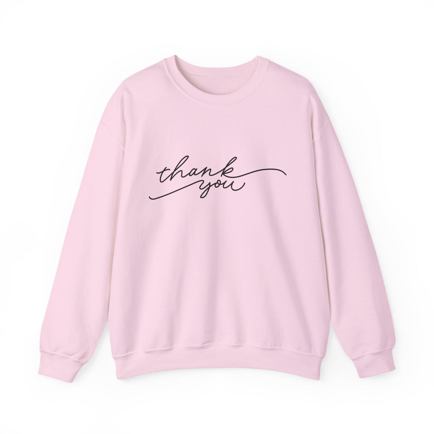 Thank You Unisex Heavy Blend Sweatshirt | Cozy Gift for Friends, Thoughtful Apparel for Any Occasion, Gratitude Sweater, Casual Style