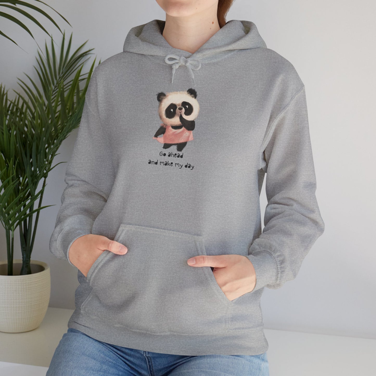 Cute Panda Hoodie for Cozy Days, Unisex Sweatshirt, Perfect Gift, Animal Lovers, Kids and Adults, Casualwear, Everyday Comfort