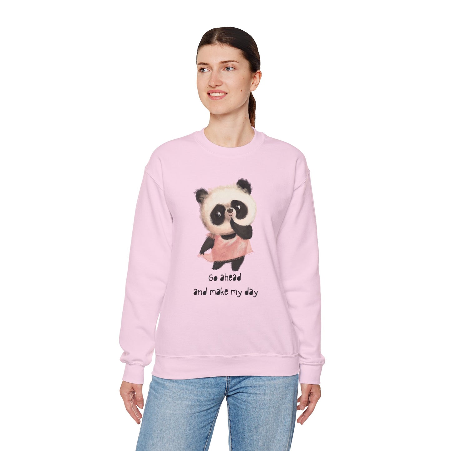 Cute Panda Crewneck Sweatshirt | Funny Animal Apparel, Gift for Animal Lovers, Cozy Sweatshirt, Unisex Fashion, Fun Casual Wear