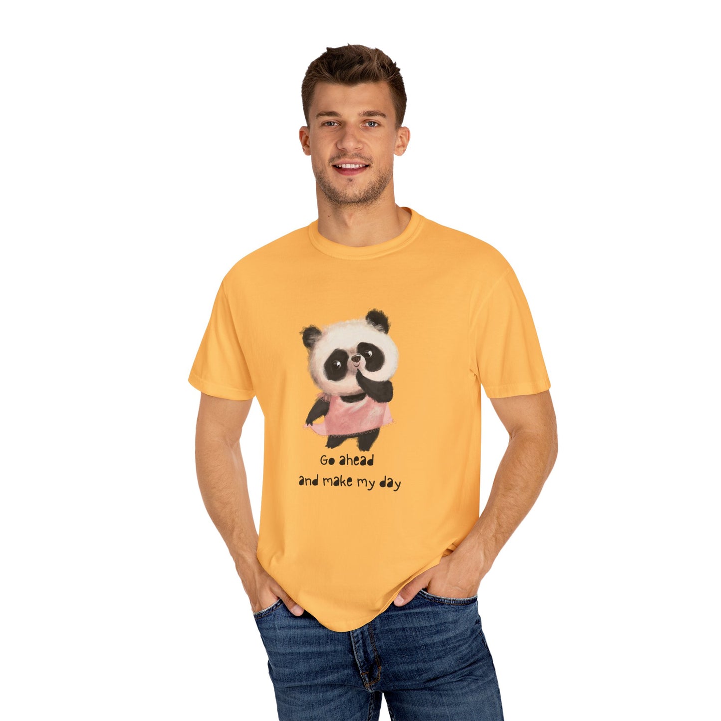 Playful Panda Graphic T-Shirt, Cute Animal Tee, Unisex Cotton Fashion, Gift for Animal Lovers, Casual Daily Wear