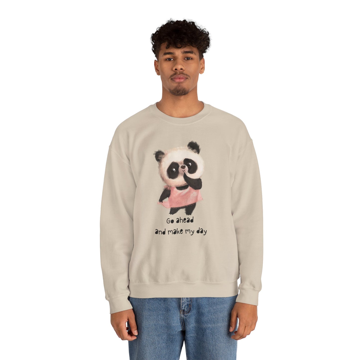 Cute Panda Crewneck Sweatshirt | Funny Animal Apparel, Gift for Animal Lovers, Cozy Sweatshirt, Unisex Fashion, Fun Casual Wear