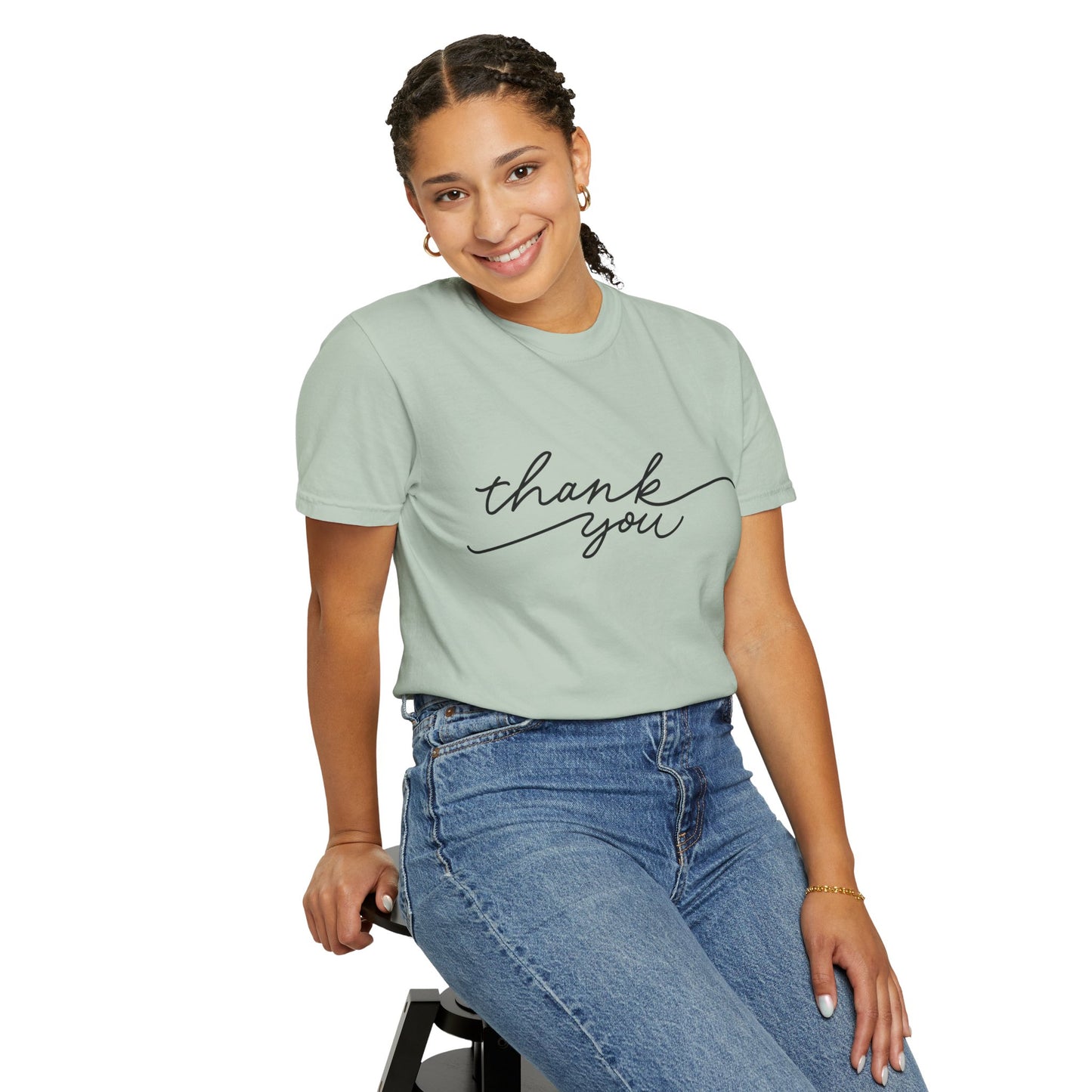 Thank You Unisex Garment-Dyed Tee, Casual Thank You Gift, Appreciation Shirt, Everyday Wear, Thank You Gift Idea