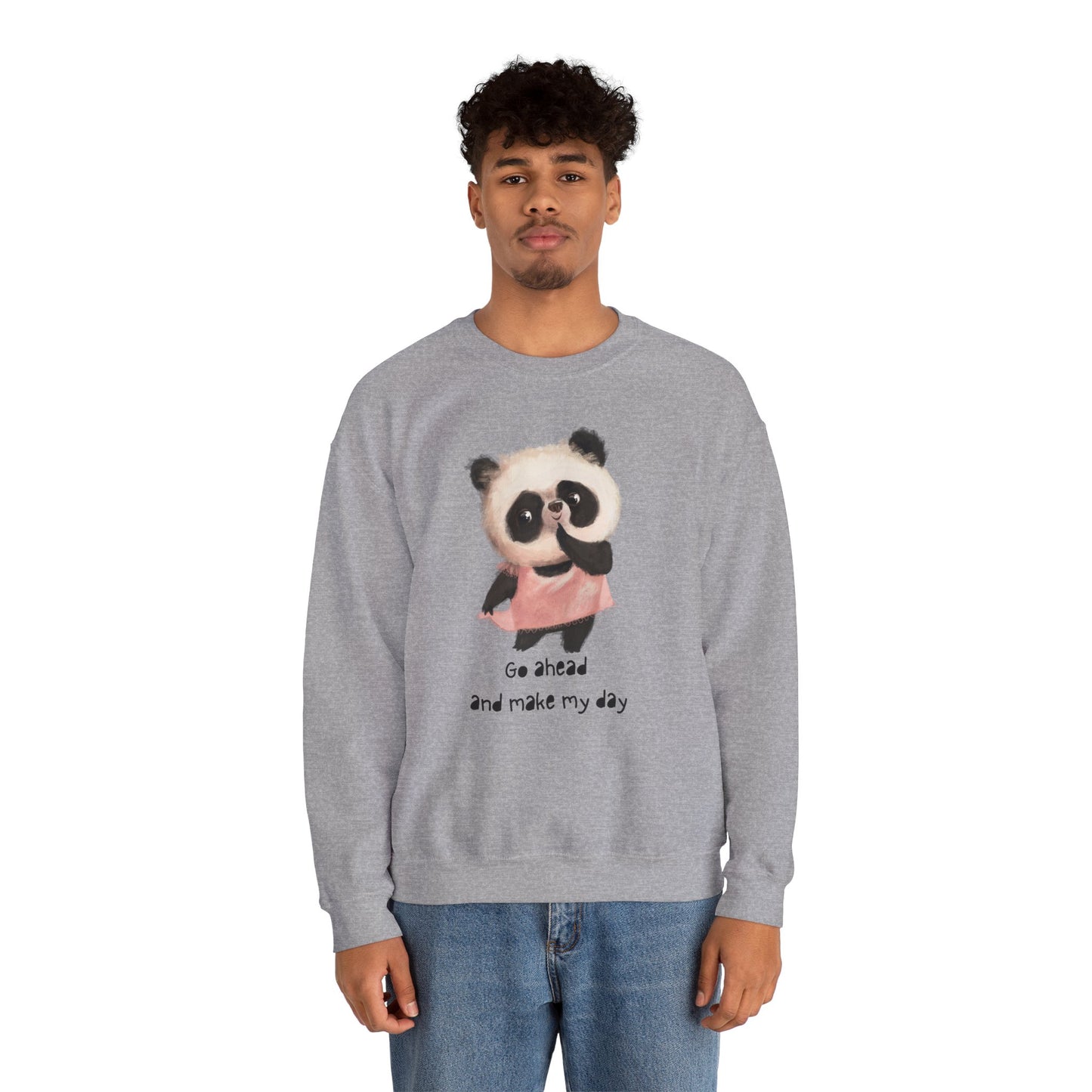 Cute Panda Crewneck Sweatshirt | Funny Animal Apparel, Gift for Animal Lovers, Cozy Sweatshirt, Unisex Fashion, Fun Casual Wear