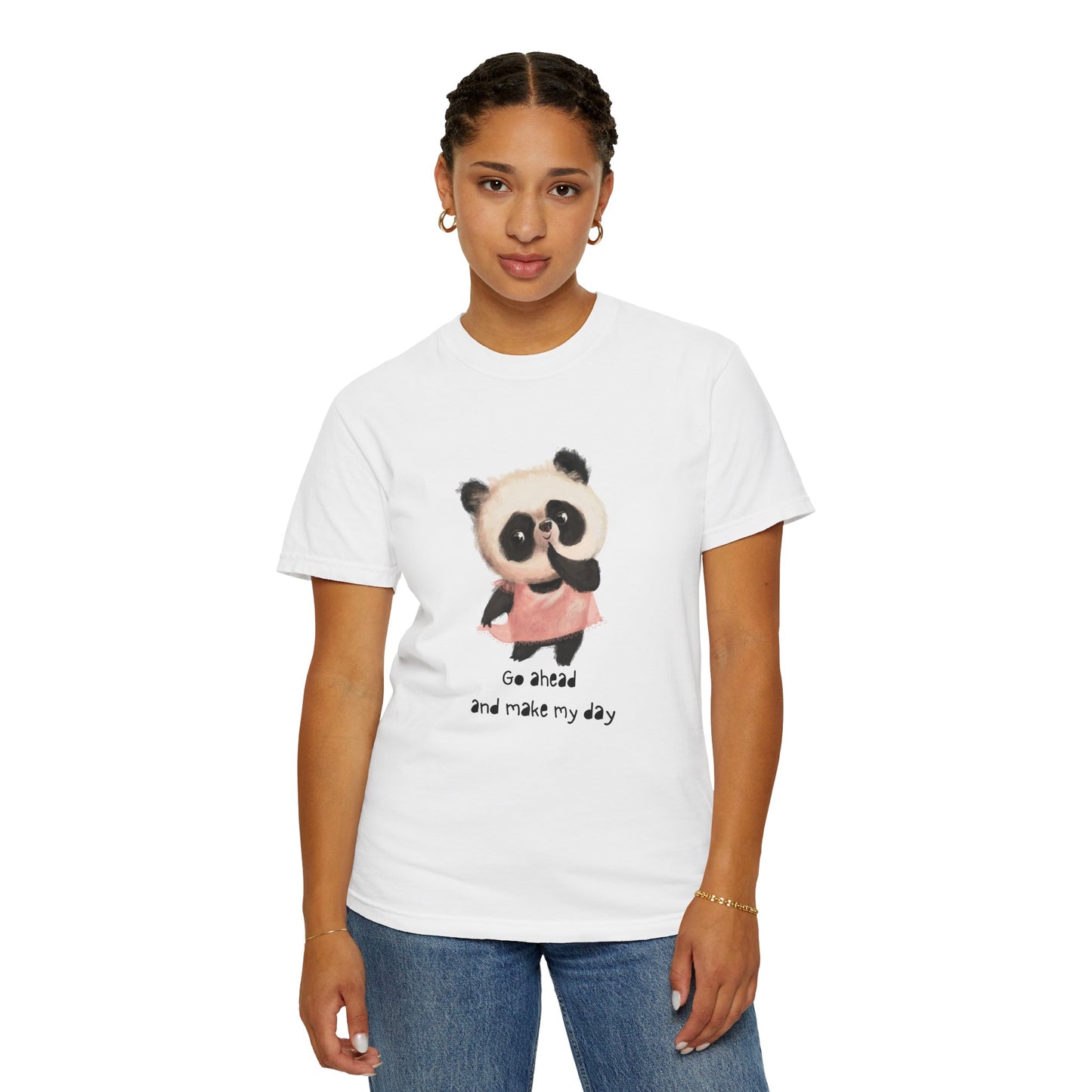Playful Panda Graphic T-Shirt, Cute Animal Tee, Unisex Cotton Fashion, Gift for Animal Lovers, Casual Daily Wear