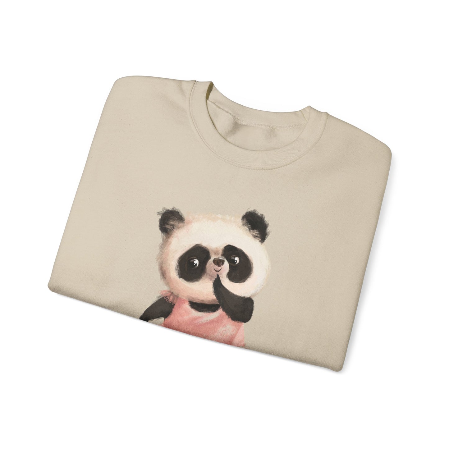 Cute Panda Crewneck Sweatshirt | Funny Animal Apparel, Gift for Animal Lovers, Cozy Sweatshirt, Unisex Fashion, Fun Casual Wear