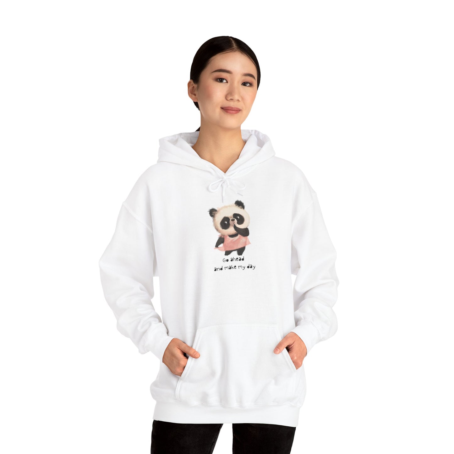 Cute Panda Hoodie for Cozy Days, Unisex Sweatshirt, Perfect Gift, Animal Lovers, Kids and Adults, Casualwear, Everyday Comfort