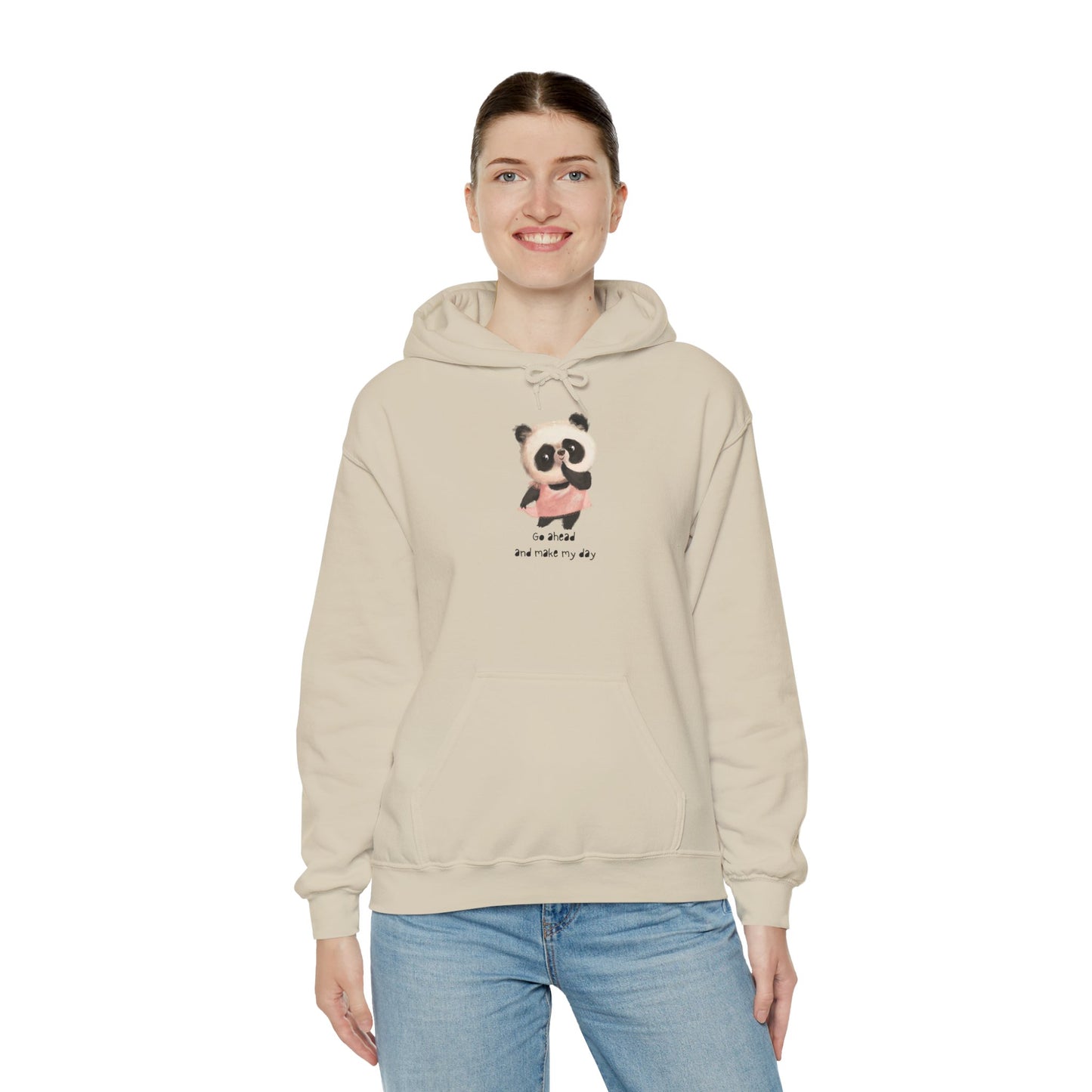 Cute Panda Hoodie for Cozy Days, Unisex Sweatshirt, Perfect Gift, Animal Lovers, Kids and Adults, Casualwear, Everyday Comfort