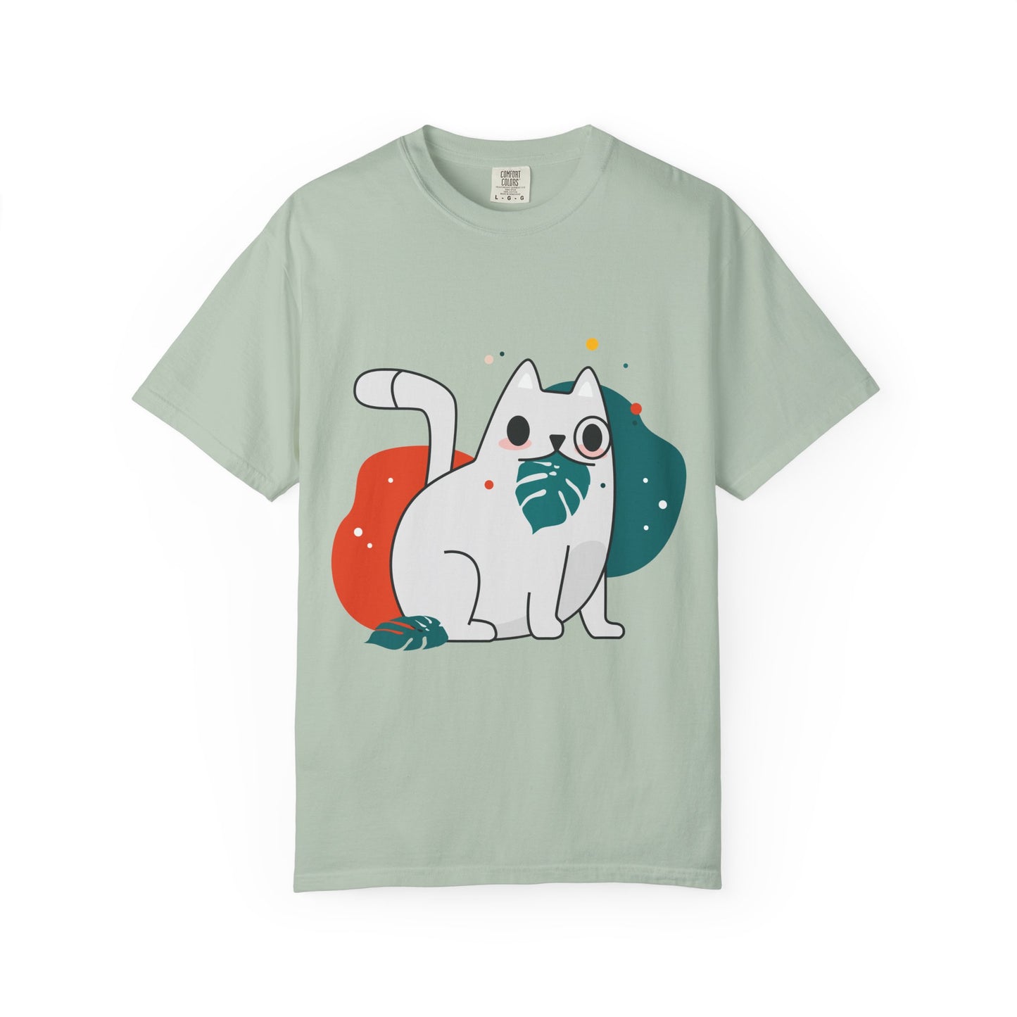 Cute Cat Graphic Tee, Unisex Garment-Dyed T-Shirt, Cat Lover Gift, Casual Wear, Fun Summer Tops, Gifts for Pet Owners