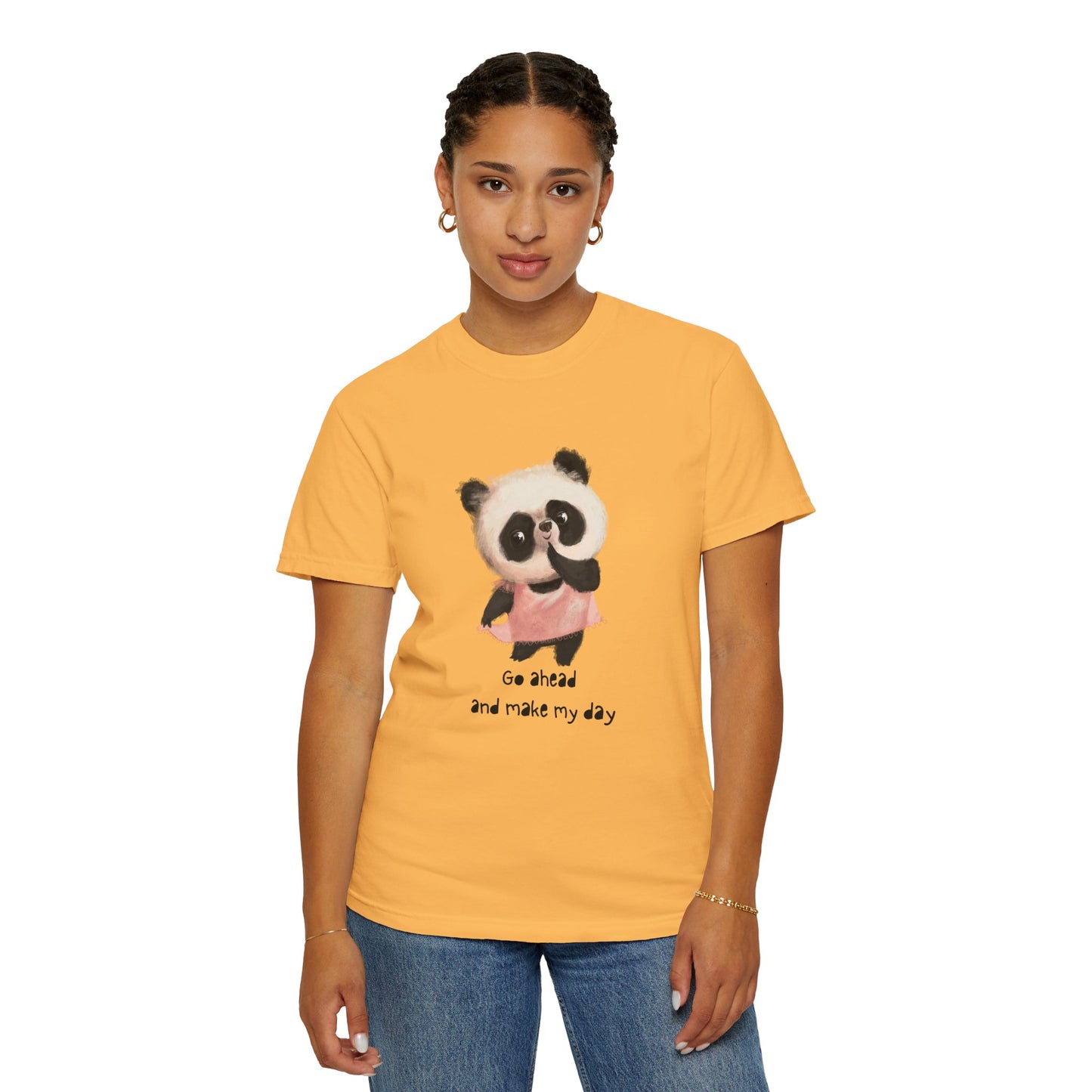 Playful Panda Graphic T-Shirt, Cute Animal Tee, Unisex Cotton Fashion, Gift for Animal Lovers, Casual Daily Wear
