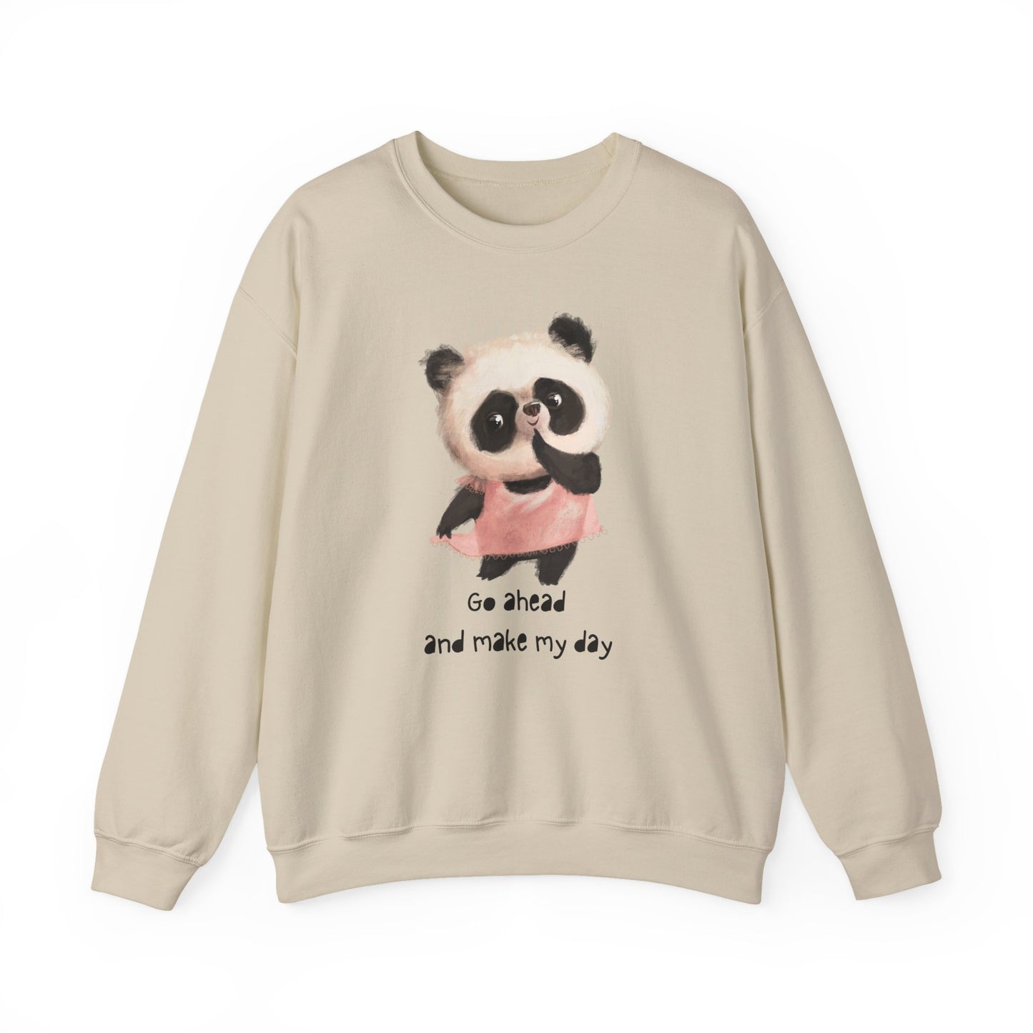 Cute Panda Crewneck Sweatshirt | Funny Animal Apparel, Gift for Animal Lovers, Cozy Sweatshirt, Unisex Fashion, Fun Casual Wear