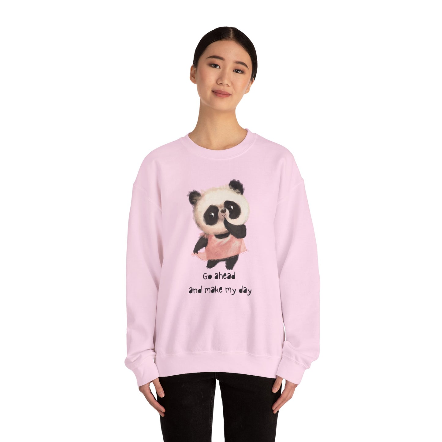 Cute Panda Crewneck Sweatshirt | Funny Animal Apparel, Gift for Animal Lovers, Cozy Sweatshirt, Unisex Fashion, Fun Casual Wear