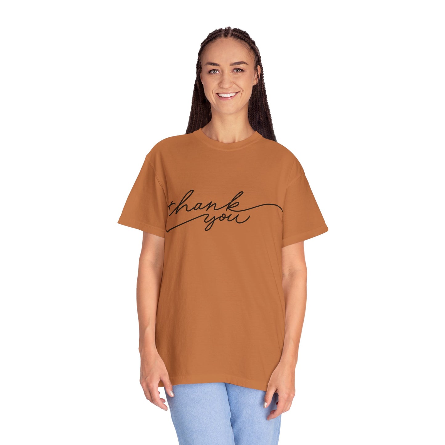 Thank You Unisex Garment-Dyed Tee, Casual Thank You Gift, Appreciation Shirt, Everyday Wear, Thank You Gift Idea
