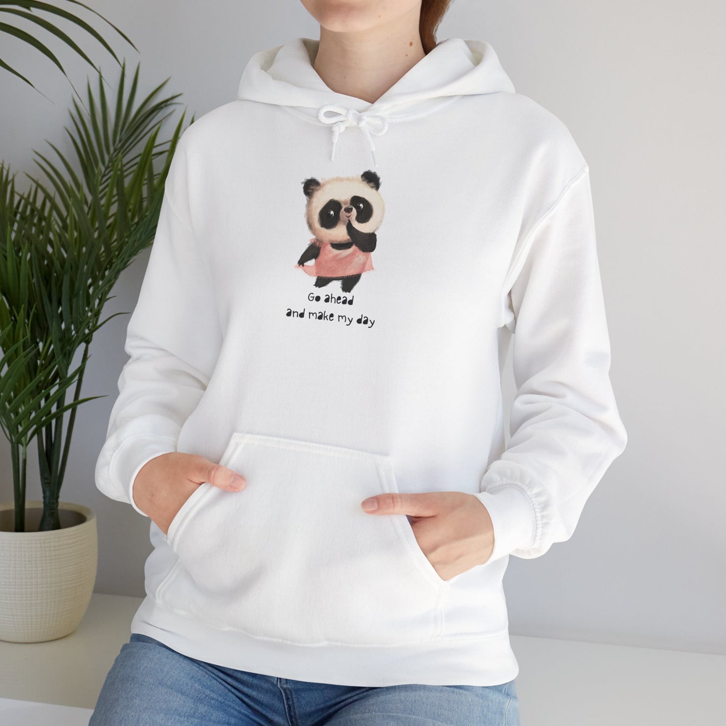 Cute Panda Hoodie for Cozy Days, Unisex Sweatshirt, Perfect Gift, Animal Lovers, Kids and Adults, Casualwear, Everyday Comfort