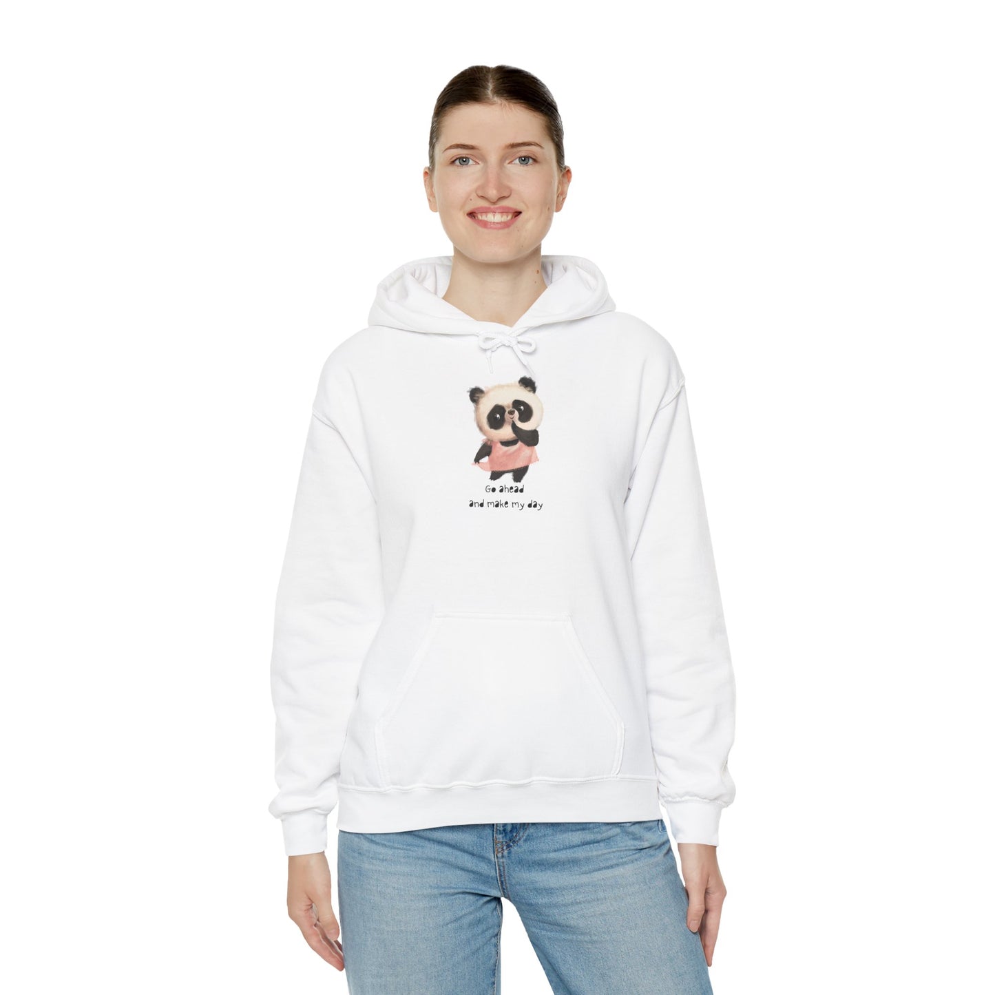 Cute Panda Hoodie for Cozy Days, Unisex Sweatshirt, Perfect Gift, Animal Lovers, Kids and Adults, Casualwear, Everyday Comfort