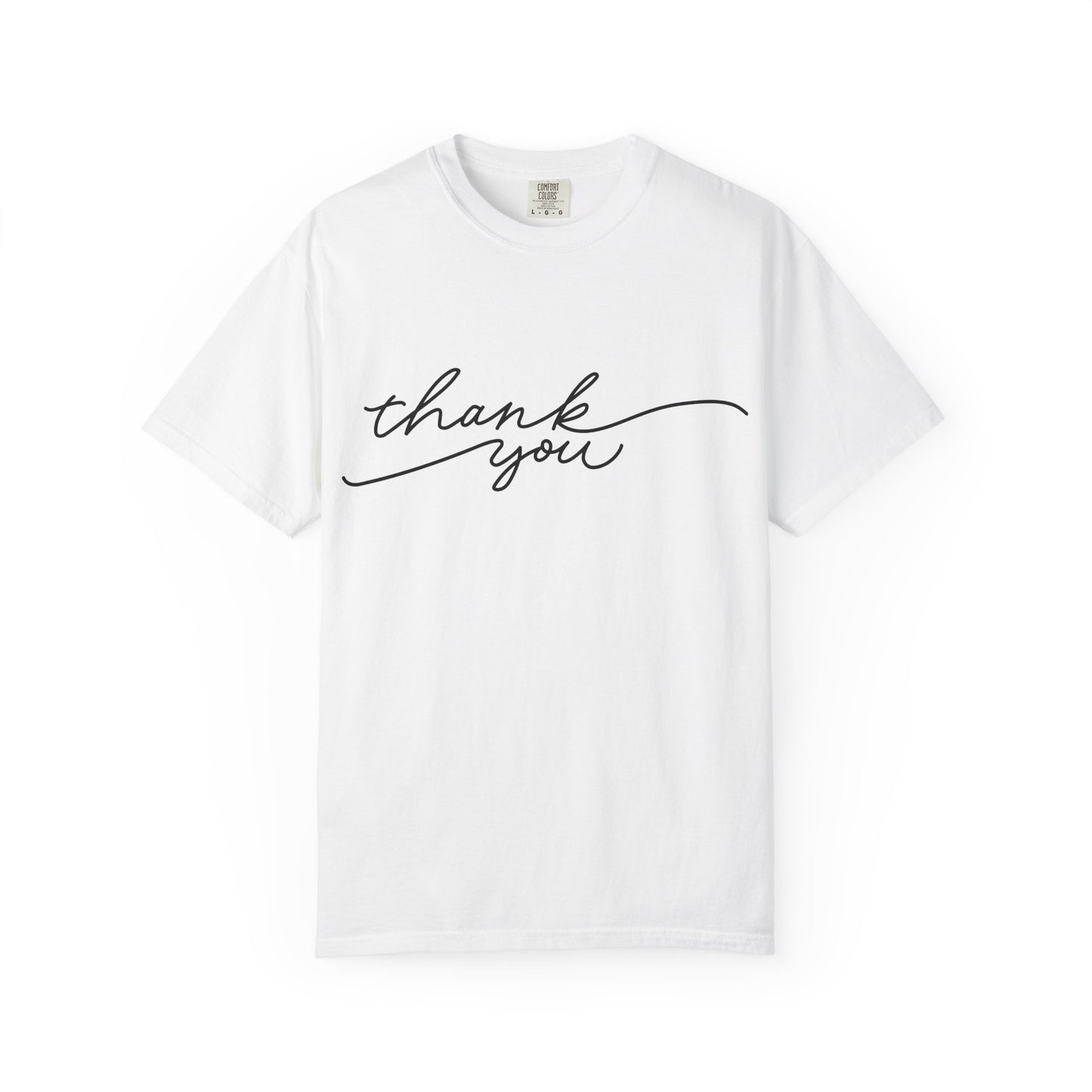 Thank You Unisex Garment-Dyed Tee, Casual Thank You Gift, Appreciation Shirt, Everyday Wear, Thank You Gift Idea