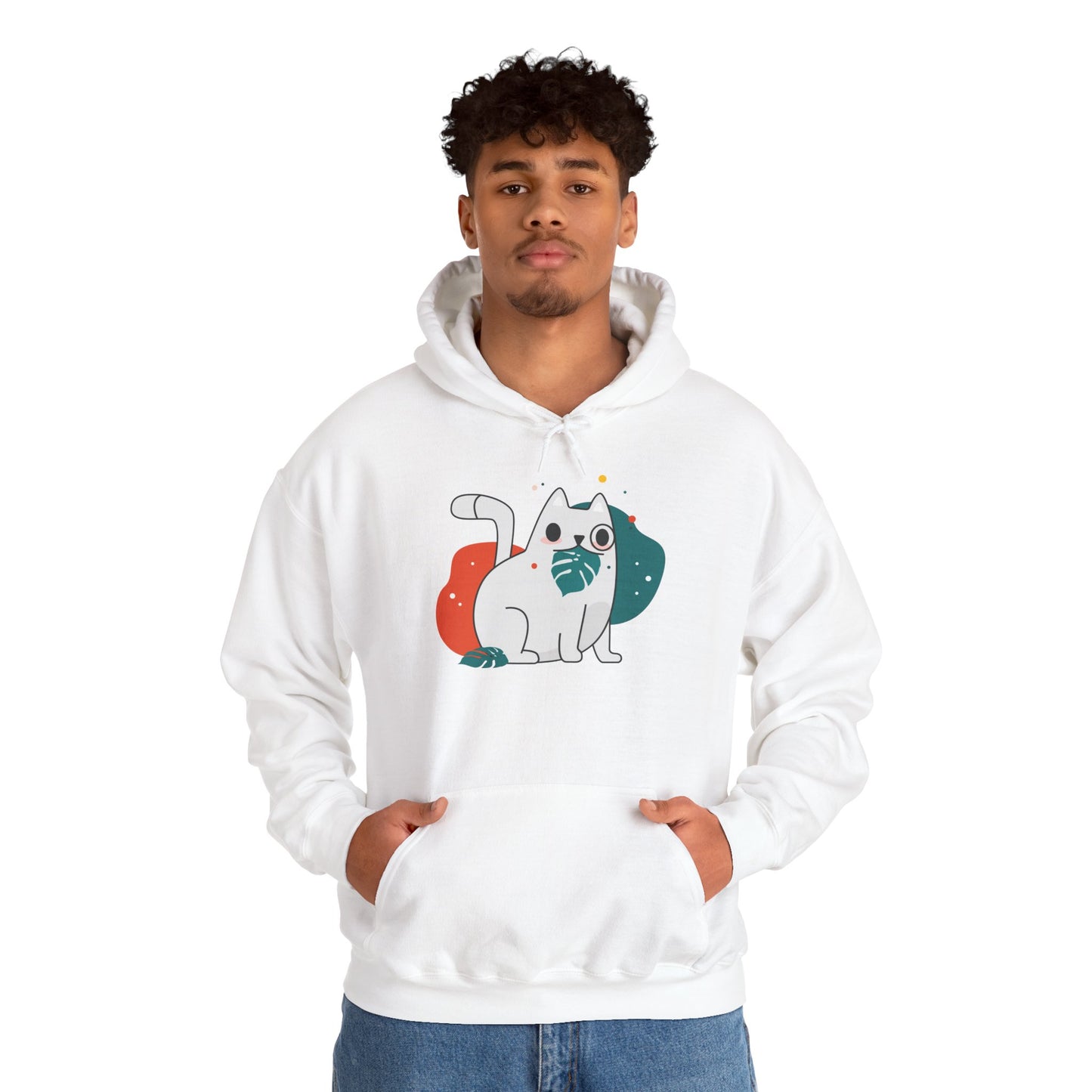 Cute Cat Design Unisex Hoodie - Cozy Gift, Pet Lover Apparel, Funny Cat Sweatshirt, Funny Cat Lover Gift, Everyday Comfort Wear