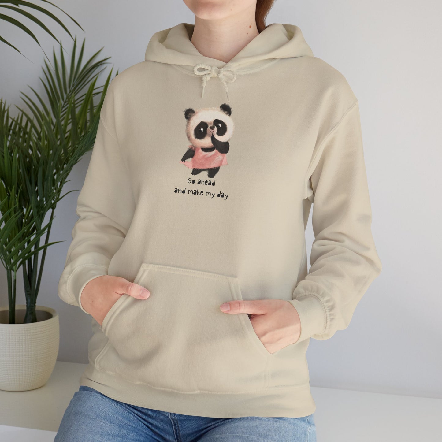 Cute Panda Hoodie for Cozy Days, Unisex Sweatshirt, Perfect Gift, Animal Lovers, Kids and Adults, Casualwear, Everyday Comfort