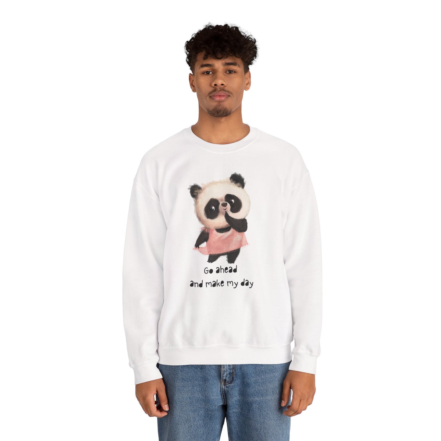 Cute Panda Crewneck Sweatshirt | Funny Animal Apparel, Gift for Animal Lovers, Cozy Sweatshirt, Unisex Fashion, Fun Casual Wear