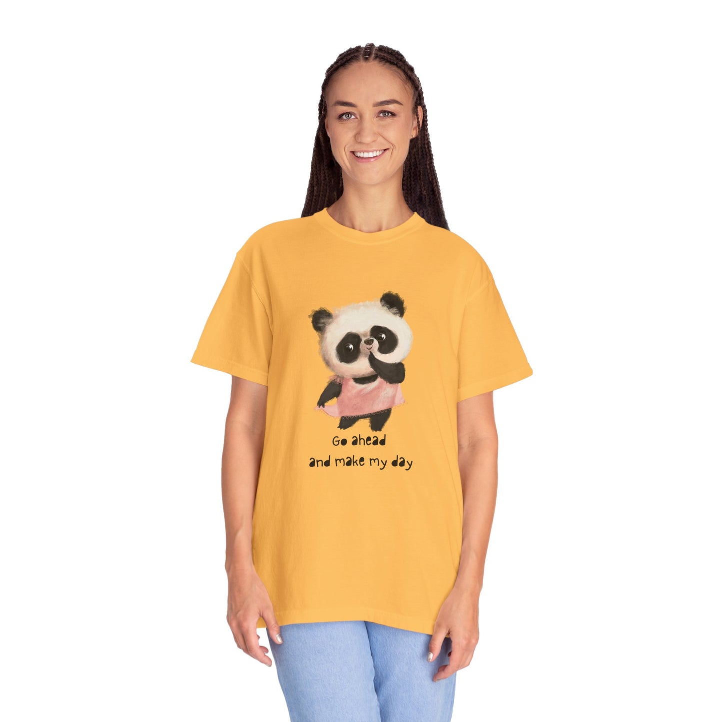 Playful Panda Graphic T-Shirt, Cute Animal Tee, Unisex Cotton Fashion, Gift for Animal Lovers, Casual Daily Wear
