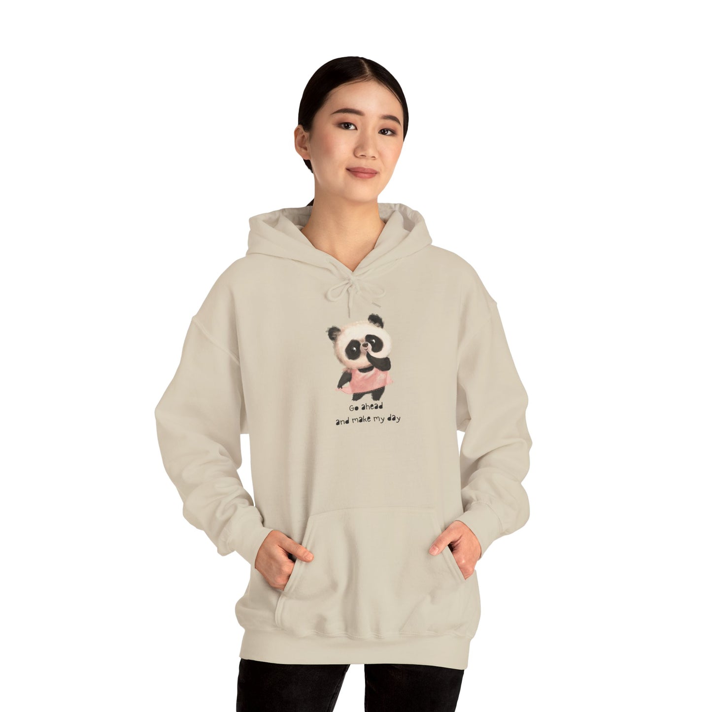 Cute Panda Hoodie for Cozy Days, Unisex Sweatshirt, Perfect Gift, Animal Lovers, Kids and Adults, Casualwear, Everyday Comfort