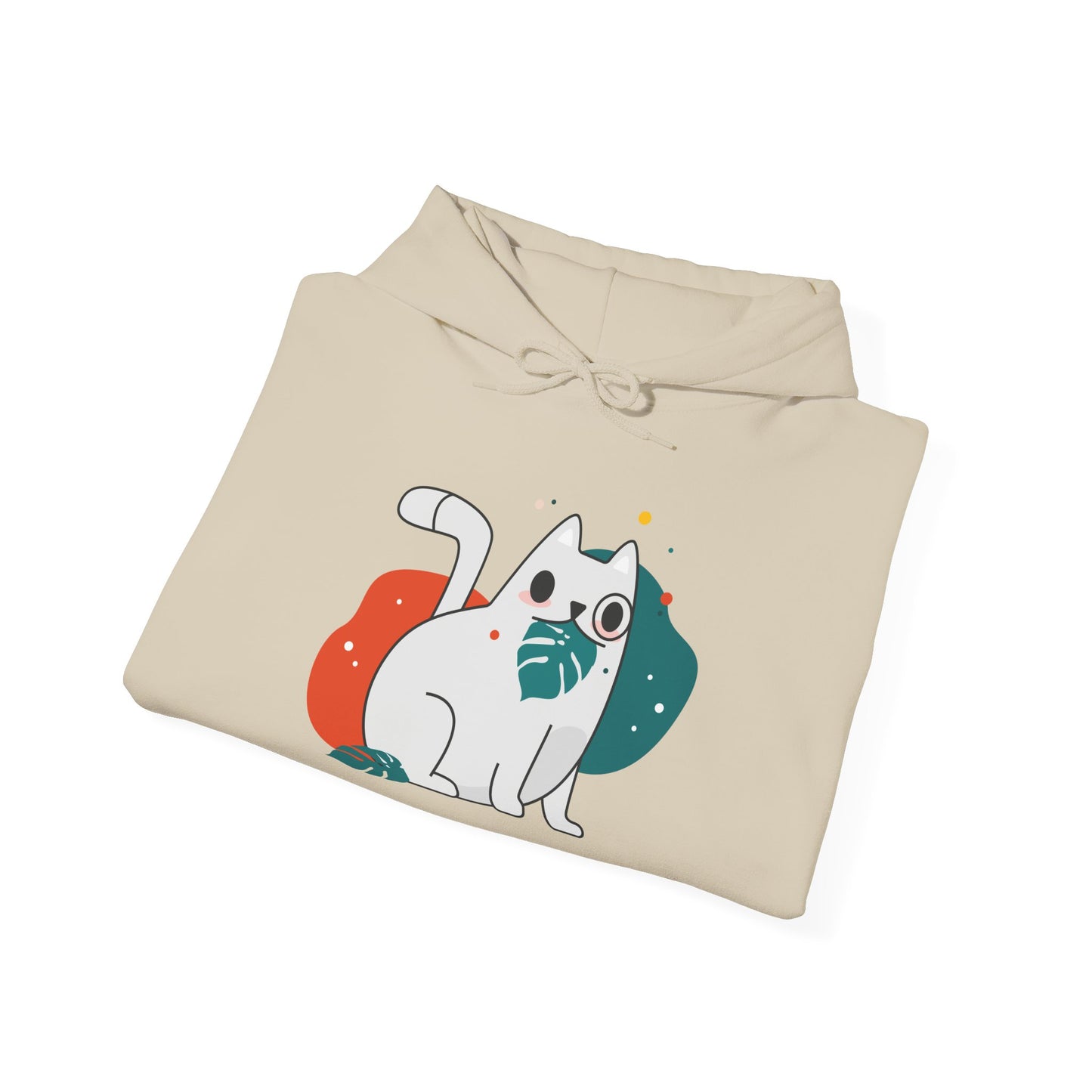 Cute Cat Design Unisex Hoodie - Cozy Gift, Pet Lover Apparel, Funny Cat Sweatshirt, Funny Cat Lover Gift, Everyday Comfort Wear