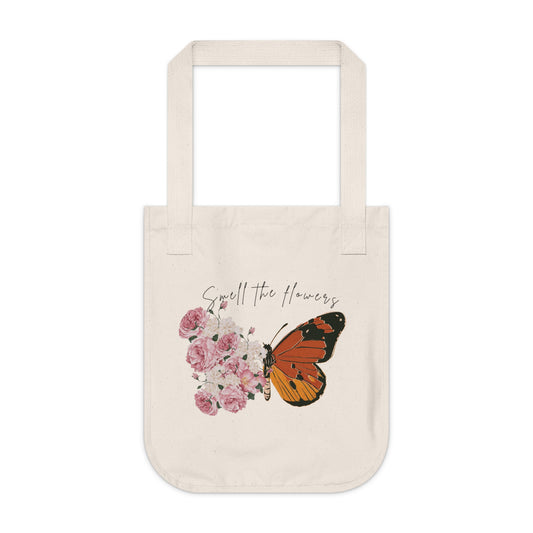 Organic Canvas Tote Bag - "Smell the Flowers" Floral Design, Eco-Friendly, Sustainable, Gift for Nature Lovers, Everyday Use, Beach [...]