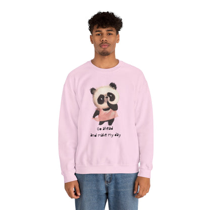 Cute Panda Crewneck Sweatshirt | Funny Animal Apparel, Gift for Animal Lovers, Cozy Sweatshirt, Unisex Fashion, Fun Casual Wear
