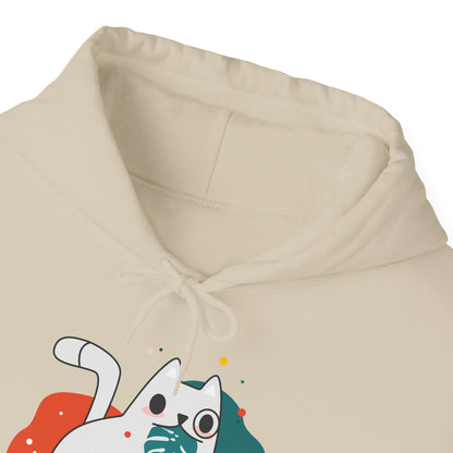 Cute Cat Design Unisex Hoodie - Cozy Gift, Pet Lover Apparel, Funny Cat Sweatshirt, Funny Cat Lover Gift, Everyday Comfort Wear