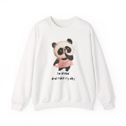 Cute Panda Crewneck Sweatshirt | Funny Animal Apparel, Gift for Animal Lovers, Cozy Sweatshirt, Unisex Fashion, Fun Casual Wear