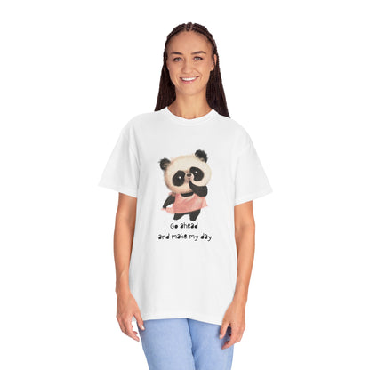 Playful Panda Graphic T-Shirt, Cute Animal Tee, Unisex Cotton Fashion, Gift for Animal Lovers, Casual Daily Wear