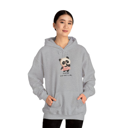 Cute Panda Hoodie for Cozy Days, Unisex Sweatshirt, Perfect Gift, Animal Lovers, Kids and Adults, Casualwear, Everyday Comfort