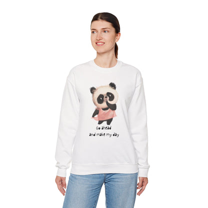 Cute Panda Crewneck Sweatshirt | Funny Animal Apparel, Gift for Animal Lovers, Cozy Sweatshirt, Unisex Fashion, Fun Casual Wear