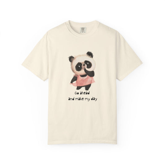 Playful Panda Graphic T-Shirt, Cute Animal Tee, Unisex Cotton Fashion, Gift for Animal Lovers, Casual Daily Wear