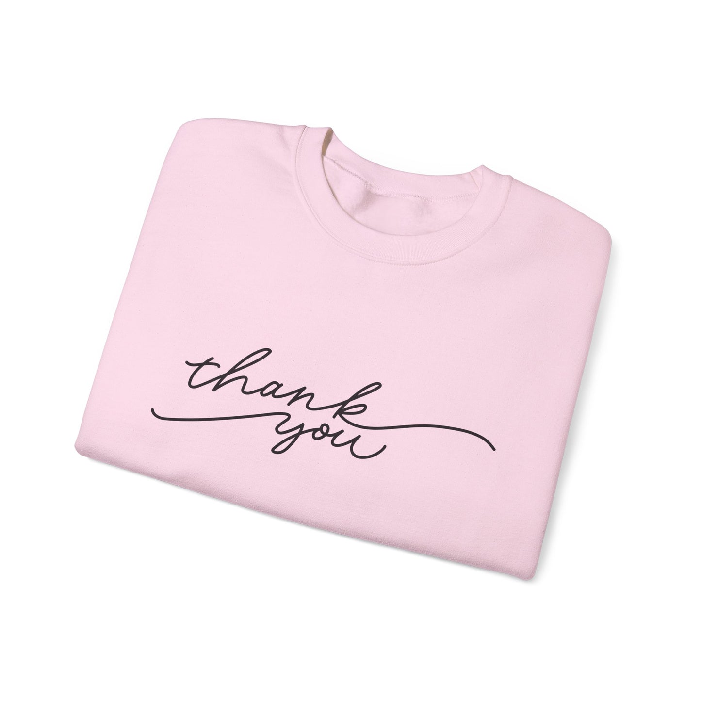 Thank You Unisex Heavy Blend Sweatshirt | Cozy Gift for Friends, Thoughtful Apparel for Any Occasion, Gratitude Sweater, Casual Style