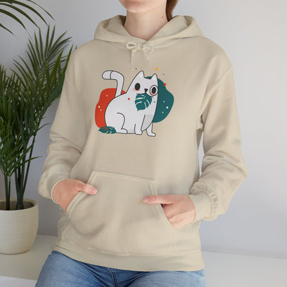 Cute Cat Design Unisex Hoodie - Cozy Gift, Pet Lover Apparel, Funny Cat Sweatshirt, Funny Cat Lover Gift, Everyday Comfort Wear